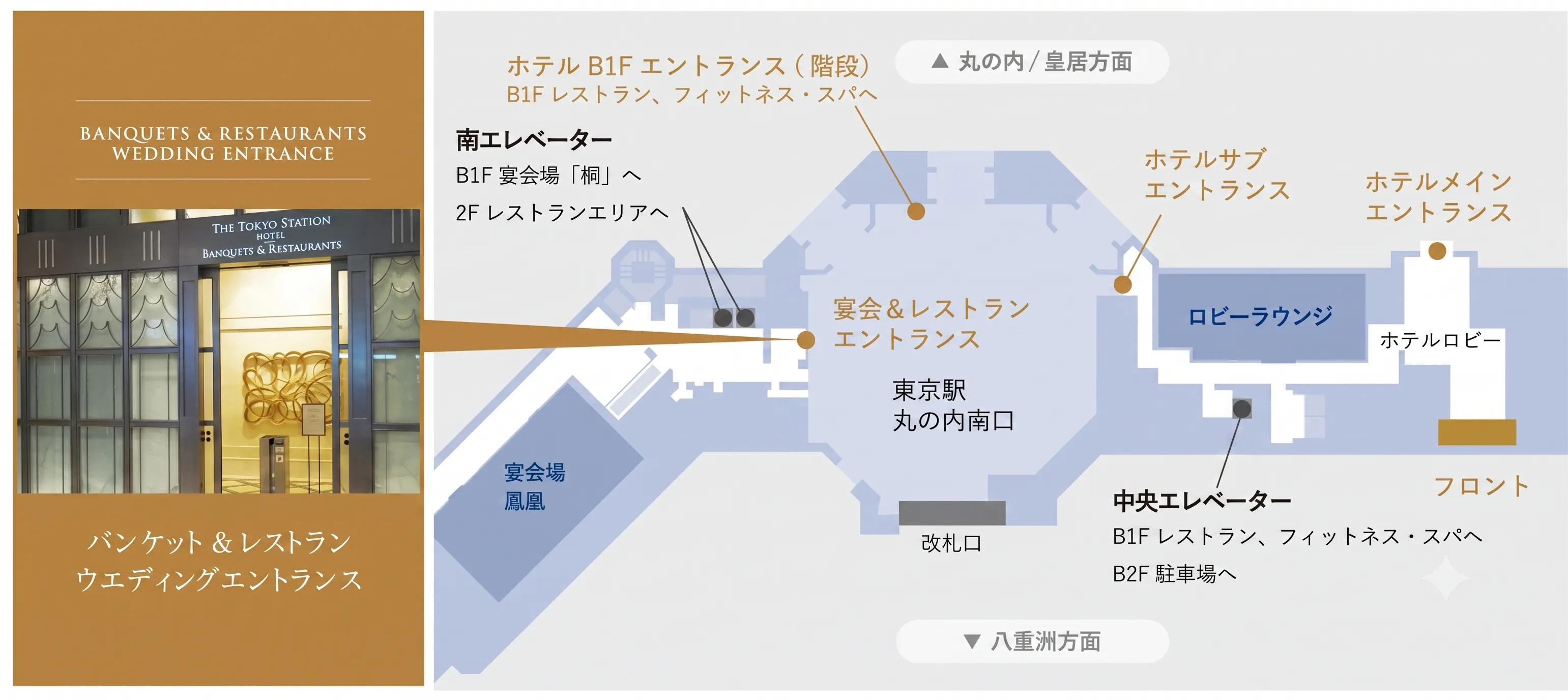 東京ステーションホテル エントランスのご案内